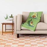 Funny Avocado Yoga Blanket