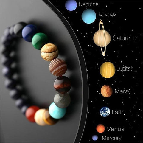 Planet Space Bead Bracelet