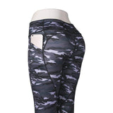 Camouflage Print Yoga Leggings With Pocket