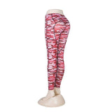 Camouflage Print Yoga Leggings With Pocket