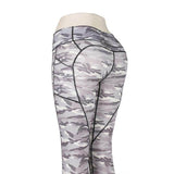 Camouflage Print Yoga Leggings With Pocket