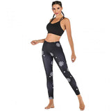 Casual Snowflake Yoga Leggings