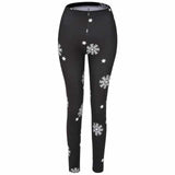 Casual Snowflake Yoga Leggings