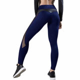 High Waist Side Mesh Heart Booty Yoga Leggings