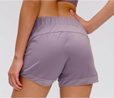 Jersey Yoga Shorts With Pockets
