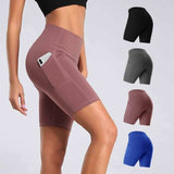 High Waist Yoga Short + Phone Pocket