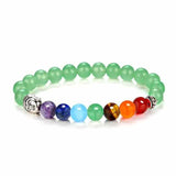 Natural Stone Rainbow Buddha Bracelet