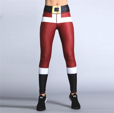 Lady Claus Christmas Leggings